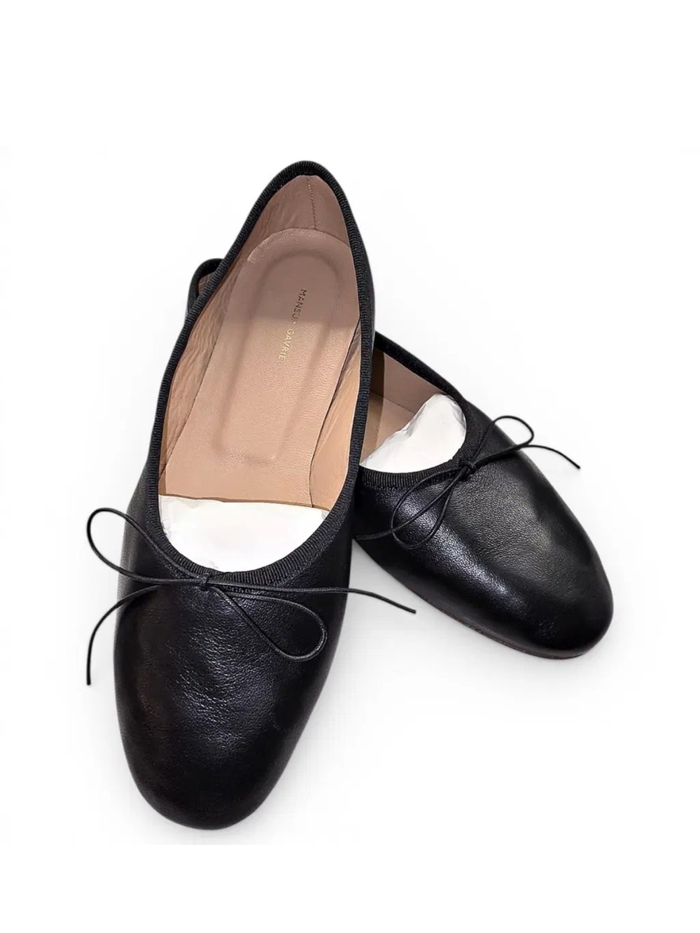 Mansur Gavriel dream ballerina Black Leather Flats